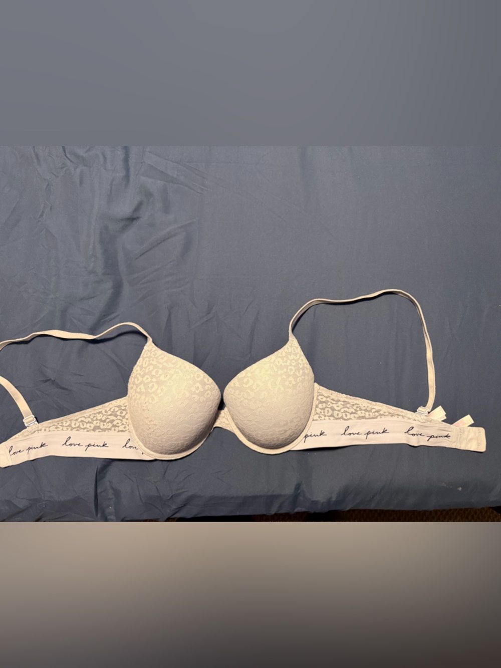 Victoria's Secret Light Beige Lace Push Up  Bra - Cream